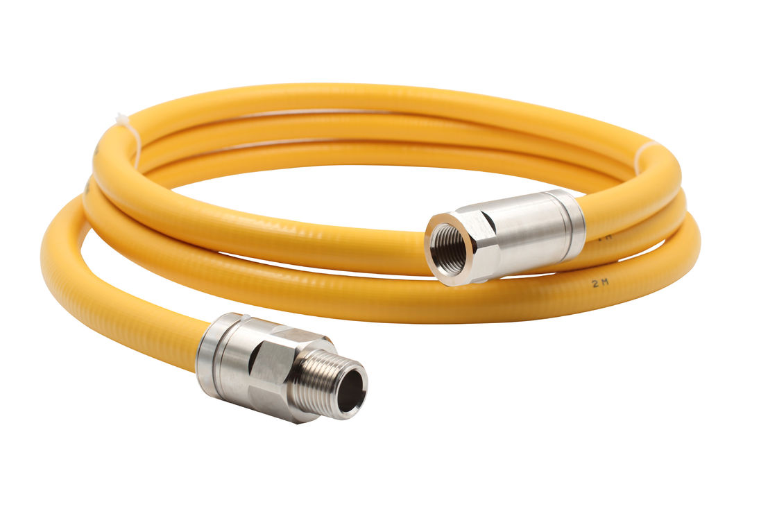 Explosion Proof 20 Foot Natural Gas Hose , Gas Safety Hose Pipe DN13