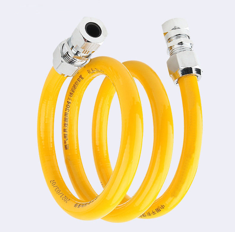SS304 Water Heater Gas Hose Quick Connect Outer Dia 13.5mm